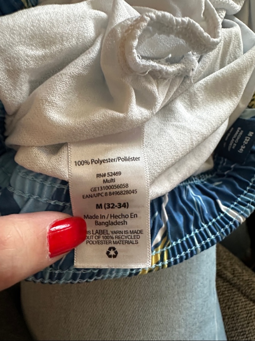 🎉HP🎉 George Men’s Blue Floral Swim Trunks - Picture 7 of 7